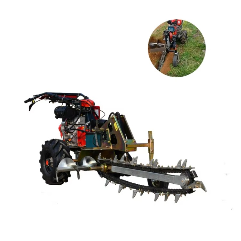 Trencher Machine Small - 様々なタイプのチェーン式溝掘り機、15馬力小型溝掘り機、ミニケーブルチェーントレンチャー