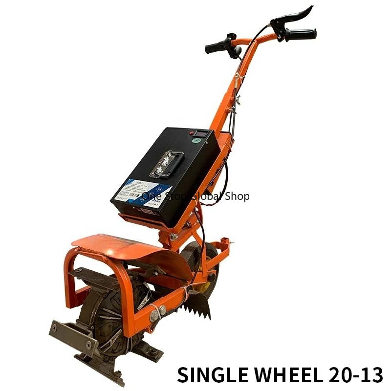 Trencher Machine Small - 多機能電動除草機、溝堀機、小型除草・土壌ほぐし溝堀機、充電式、農業用耕耘機