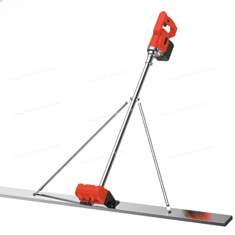 Concrete Screed Vibrator - 100 センチメートル電気コンクリートポリッシャーレベル床振動定規モルタルバイブレータースクリードコンクリートレベリングマシンバッテリー付き