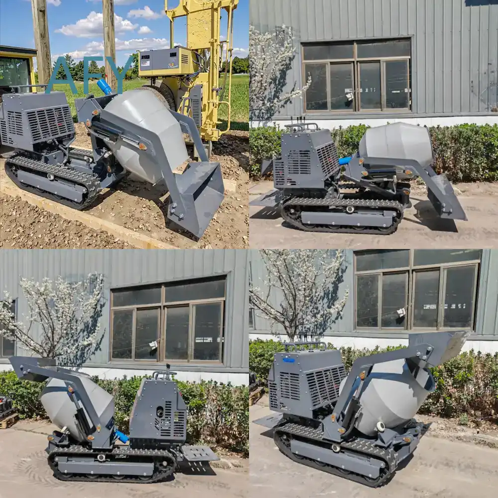 Dump Truck Heavy Equipment - 750Y簡単操作コンクリートミキサダンプトラック、セメントミキサー用、ミキシングタンクトラック、重機建設機械