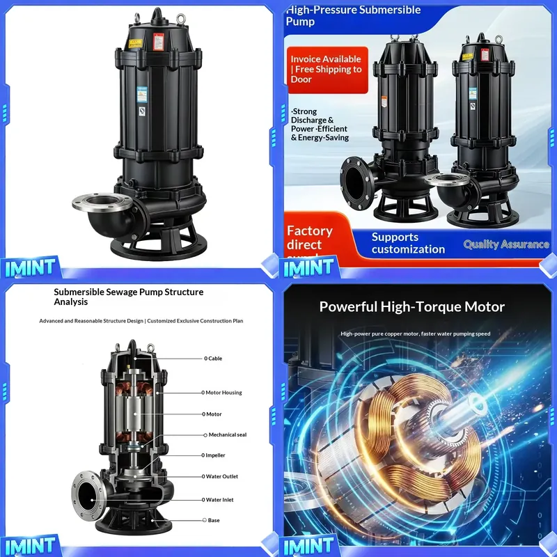 Submersible Pump Sewage - 工場直販水中汚水ポンプ380V三相鋳鉄製浚渫スラリー浄化槽用ノンカログポンプ