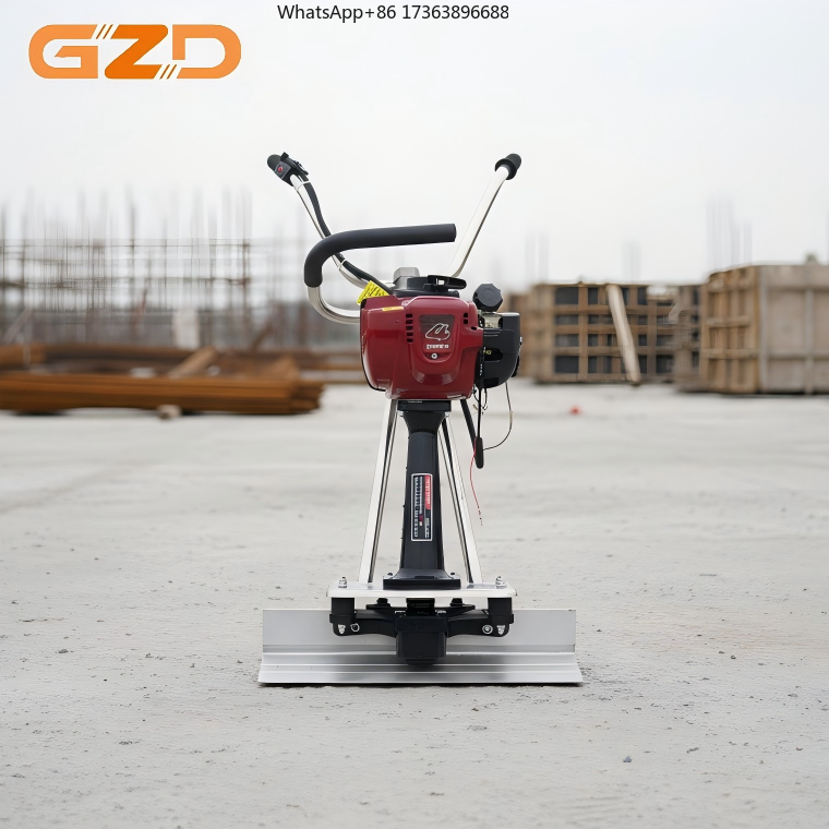 Concrete Screed Vibrator - GZD ポータブル振動パワースクリードバイブレータールーラー 1.6HP コンクリートツール レベリングスクリードマシン