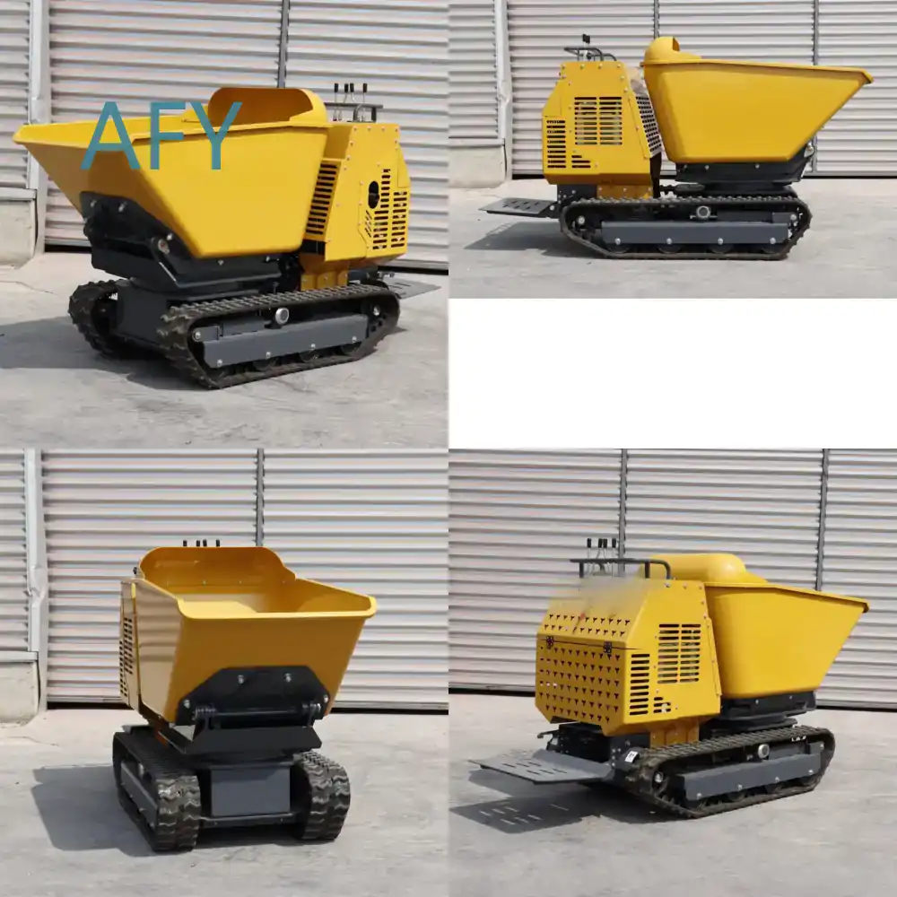 Dump Truck Heavy Equipment - モーターパワー90度回転ホッパーミニダンプトラック（1200kgクローラーダンプトラック用）建設機械ヘビーデューティーオフ