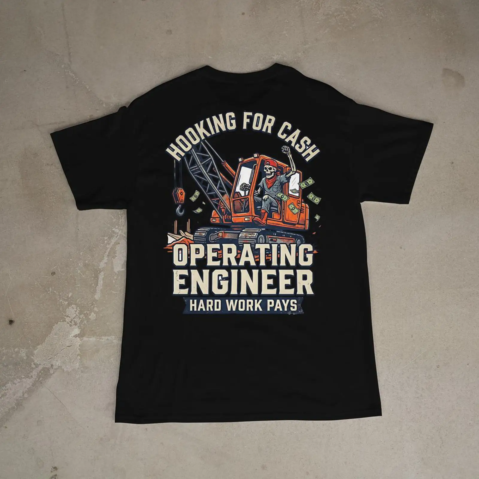 Heavy Equipment Engineer - オペレーティングエンジニア Tシャツ アンプクォート フックフォーマッシブ クロウド機器作業員 ヴィンテージ