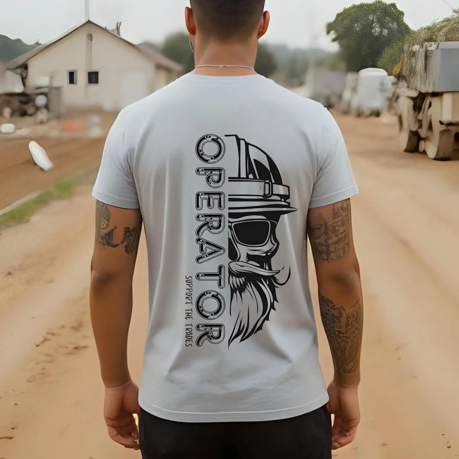 Heavy Equipment Operator Shirts - 機械操作員 Tシャツ 重機建設作業員 面白いブルーカラー ダッド ヴィンテージ