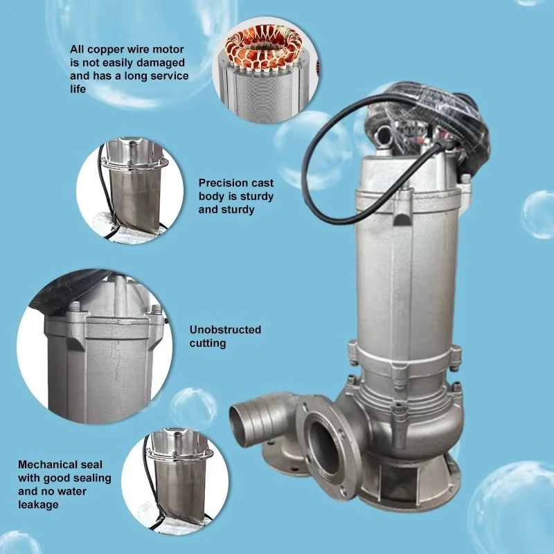 強力な揚水能力を持つ工業用泥水・下水ポンプモーター、電動マリ - Submersible Pump Sewage のレビューと価格