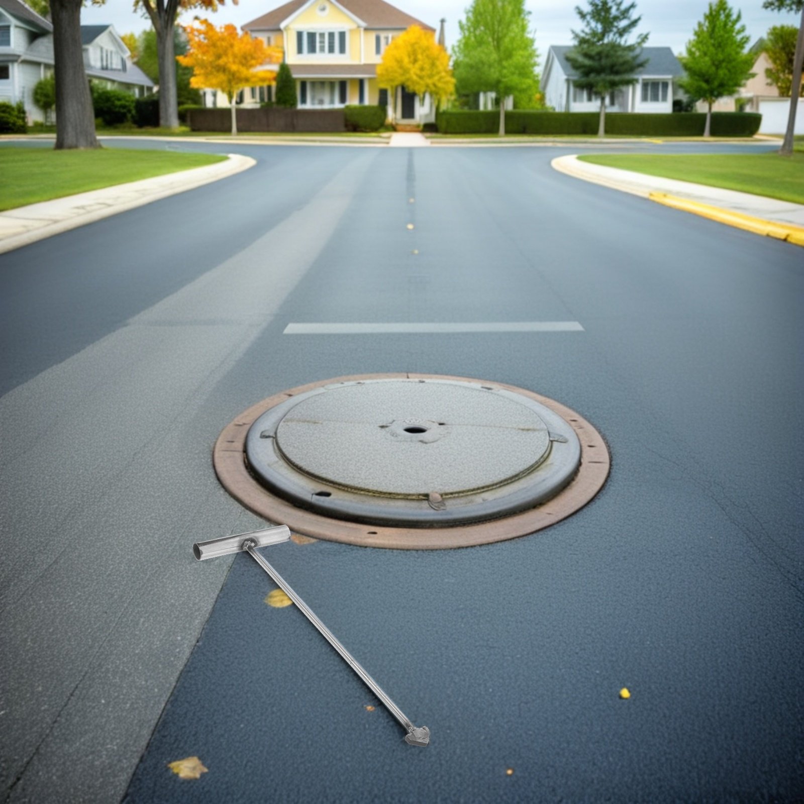 ステンレス製マンホールカバーフックT字型ヘビーデューティーリ - Manhole Cover Lifting のレビューと価格