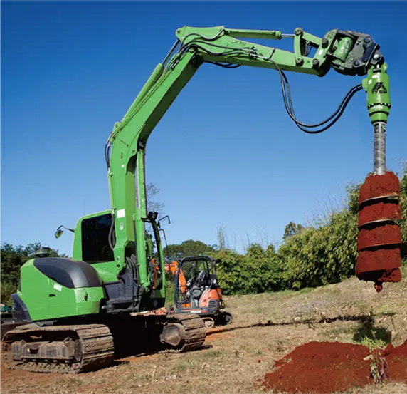カスタマイズ可能、掘削機、スキッドステアローダー、バックホー - Post Hole Digger のレビューと価格