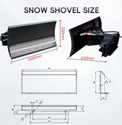 ホットセール除雪機：スキッドステア用ヘビーデューティー除雪プ - Heavy Equipment Sales のレビューと価格