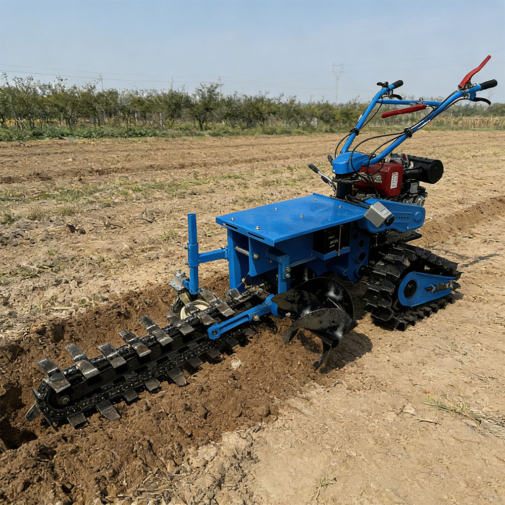 農業用カスタマイズ8.5kw最大掘削深さ600mm 1200 - Trencher Machine Small のレビューと価格