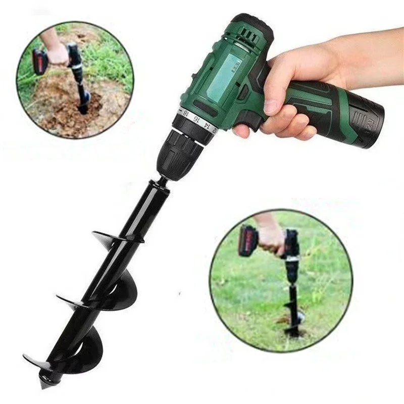 Earthスパイラルドリルビットプランター、ヤードガーデニン - Post Hole Digger のレビューと価格