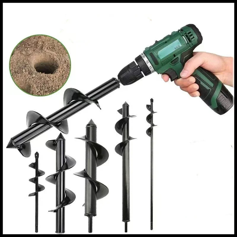 Earthスパイラルドリルビットプランター、ヤードガーデニン - Post Hole Digger のレビューと価格
