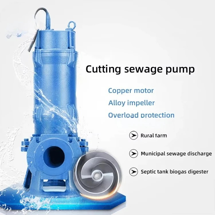 高揚程ノンブロッキングカッティング水中汚水ポンプ大流量農場汚 - Submersible Pump Sewage のレビューと価格