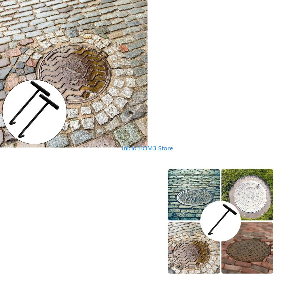 A5YD 高品質 10mm スチール製マンホールフックは、浄 - Manhole Cover Lifting のレビューと価格
