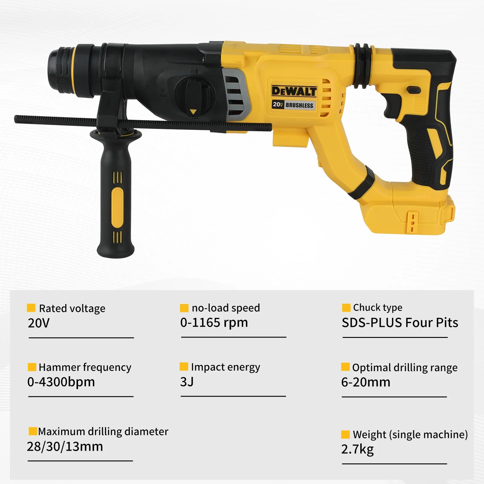ホットセール DEWALT 20V ブラシレスコードレス S - Concrete Breaker Demolition のレビューと価格