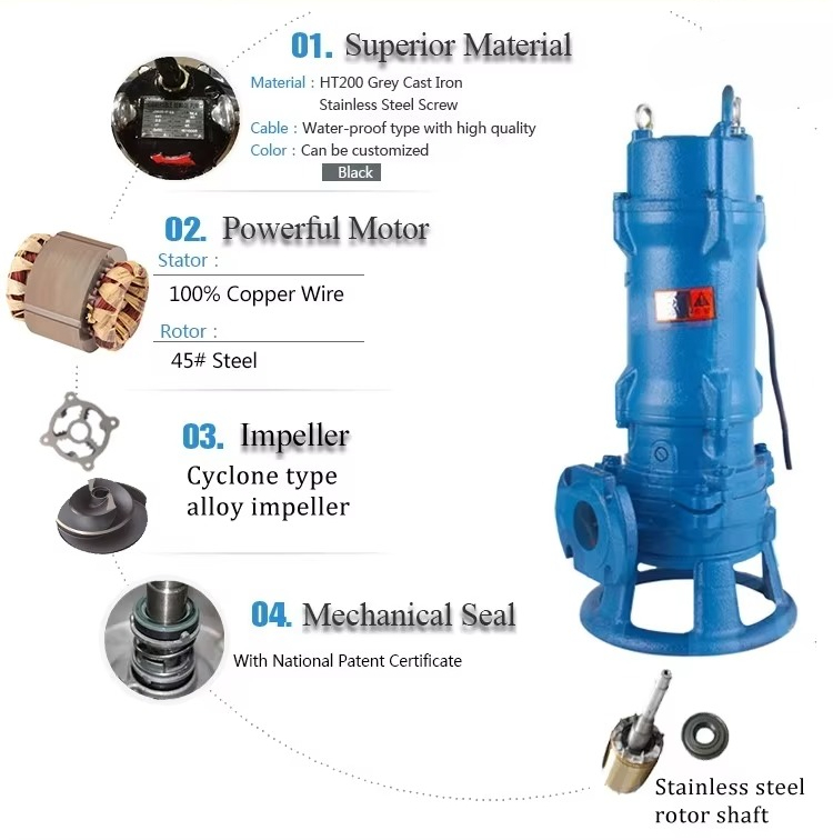 ヘビーデューティー水中グラインダー下水ポンプカッター水中ポン - Submersible Pump Sewage のレビューと価格