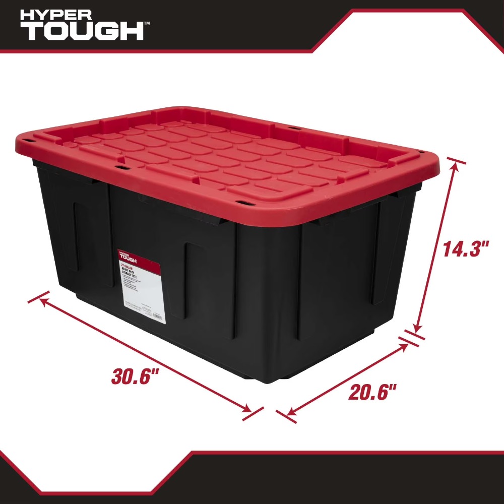 大型収納ビン 27ガロン ヘビーデューティー プラスチック容 - Heavy Equipment Bucket のレビューと価格