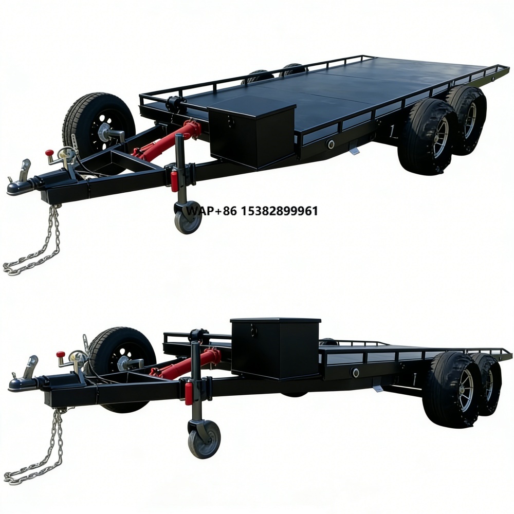 頑丈な二重車軸スチール製カーキャリアトレーラー、電子ブレーキ - Heavy Equipment Haulers のレビューと価格
